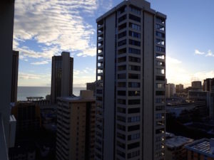 View from the airbnb apartment in Waikiki
